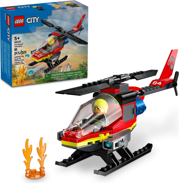 LEGO 60411 Fire Rescue Helicopter – Like New | Grade A