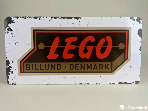 LEGO 5007016 Plaque rétro en métal des années 1950 – Comme neuf | Grade A