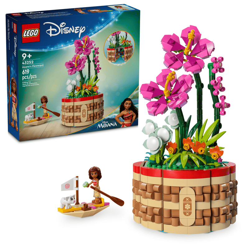 LEGO 43252 Le pot de fleurs de Vaiana – Comme neuf | Grade A