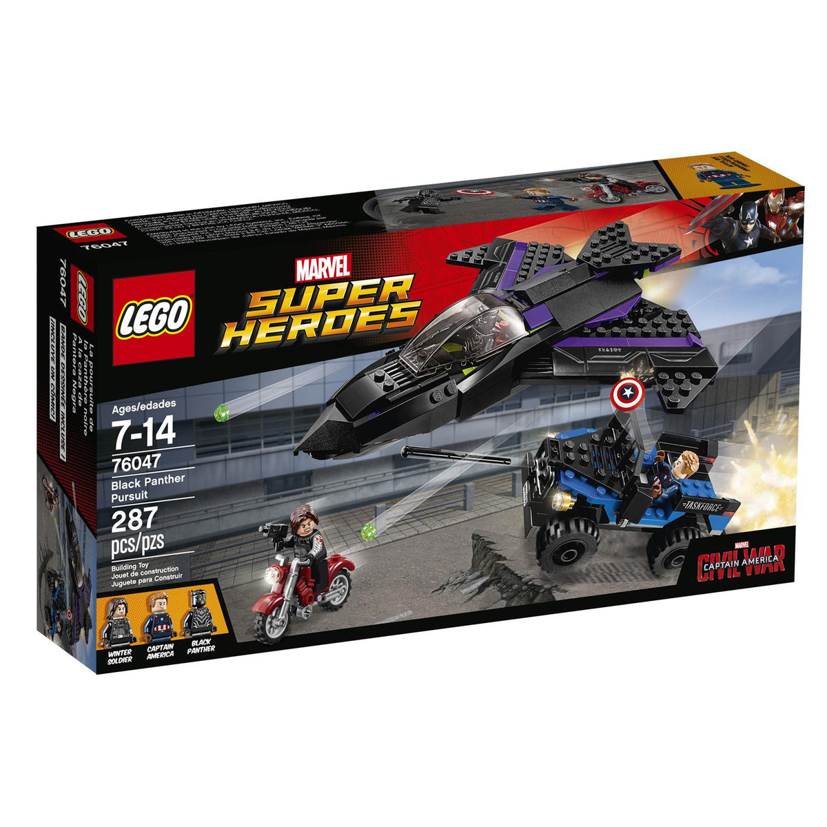 LEGO 76047 Black Panther Pursuit – Used | Grade A