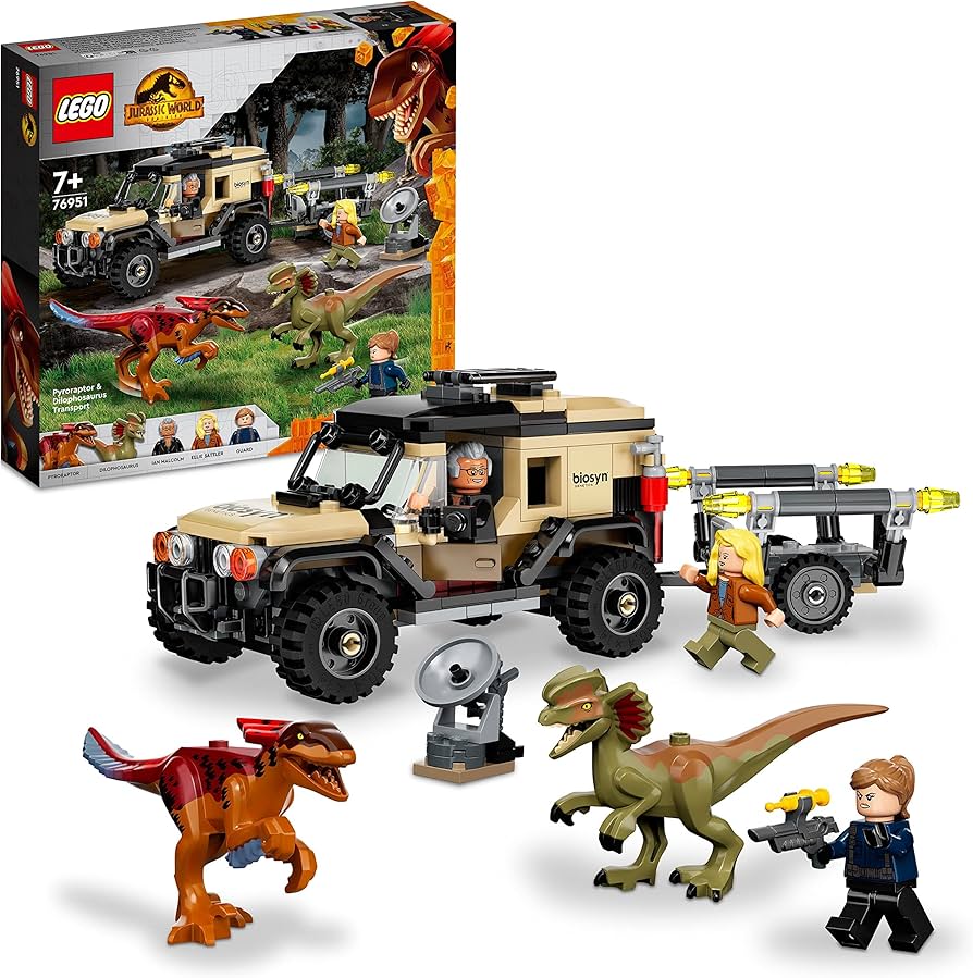 LEGO 76951 Le transport du Pyroraptor et du Dilophosaure – Comme neuf | Grade A