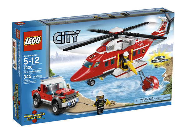 LEGO 7206 Fire Helicopter – Like New | Grade A