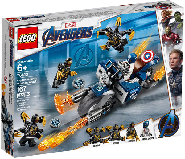 LEGO 76123 Captain America: Outriders Attack – Like New | Grade A