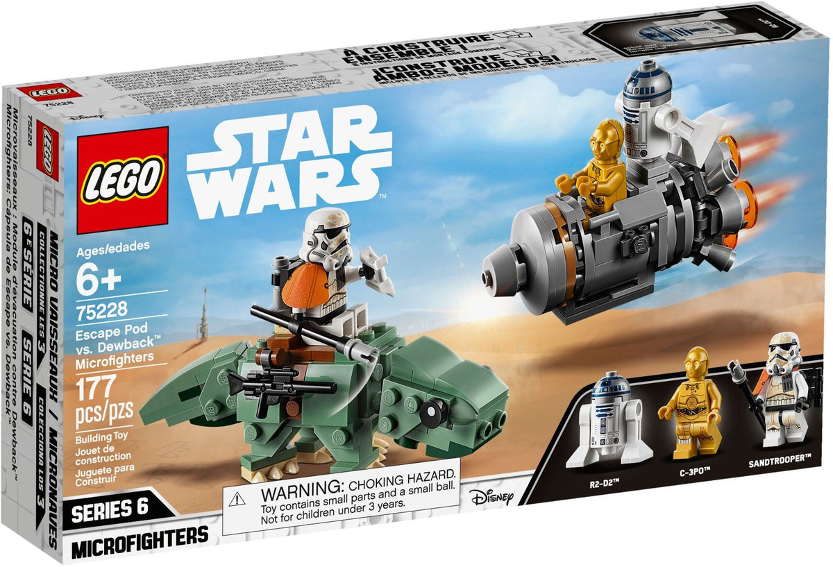 LEGO 75228 Microfighters capsule de sauvetage contre Dewback – Comme neuf | Grade A