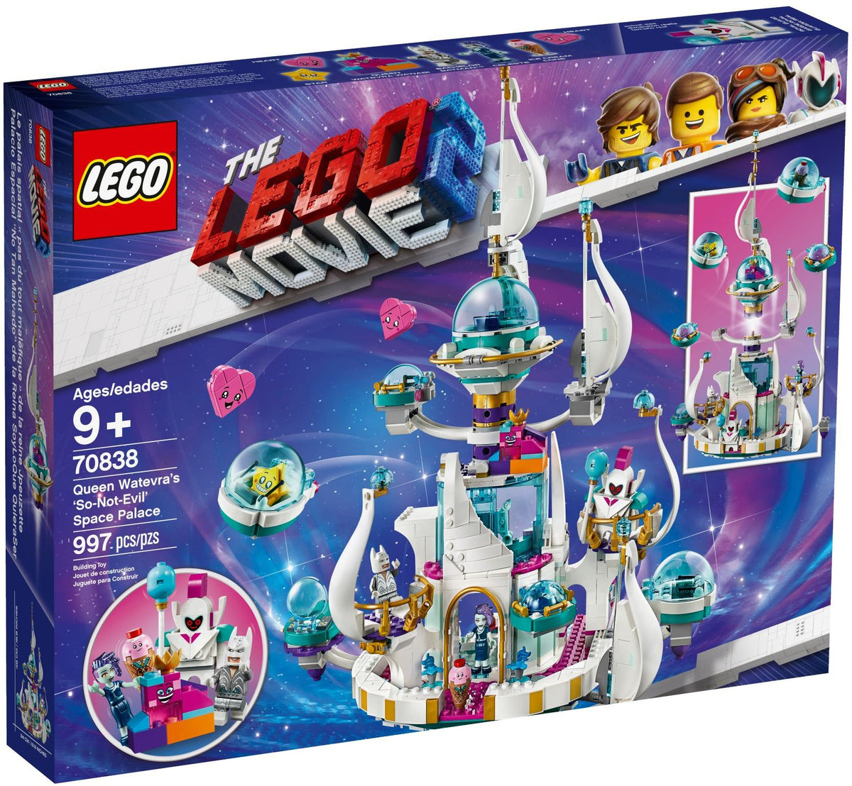 LEGO 70838 Le palais spatial « pas-si-méchant » de la Reine Watevra – Comme neuf | Grade A
