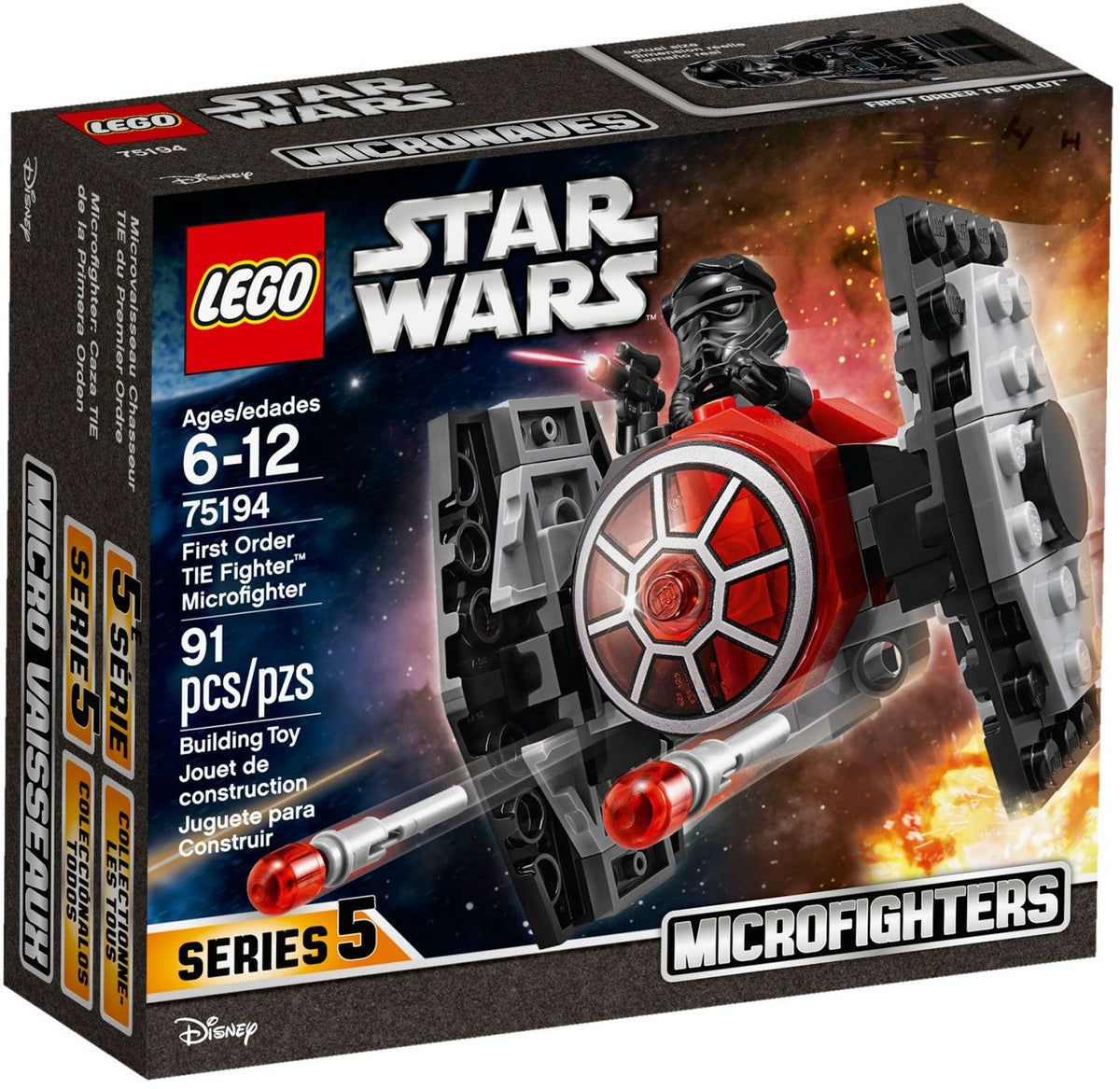 LEGO 75194 First Order TIE Fighter Microfighter – Like New | Grade A