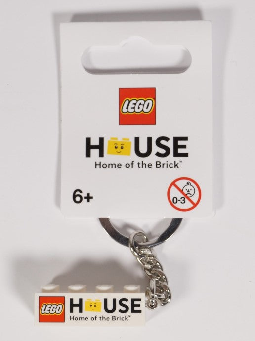 853712 LEGO House 2x4 Brick Key Chain – Like New | Grade A