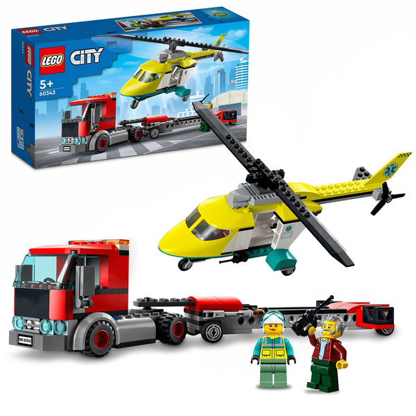 LEGO 60343 Rescue Helicopter Transport – Like New | Grade A