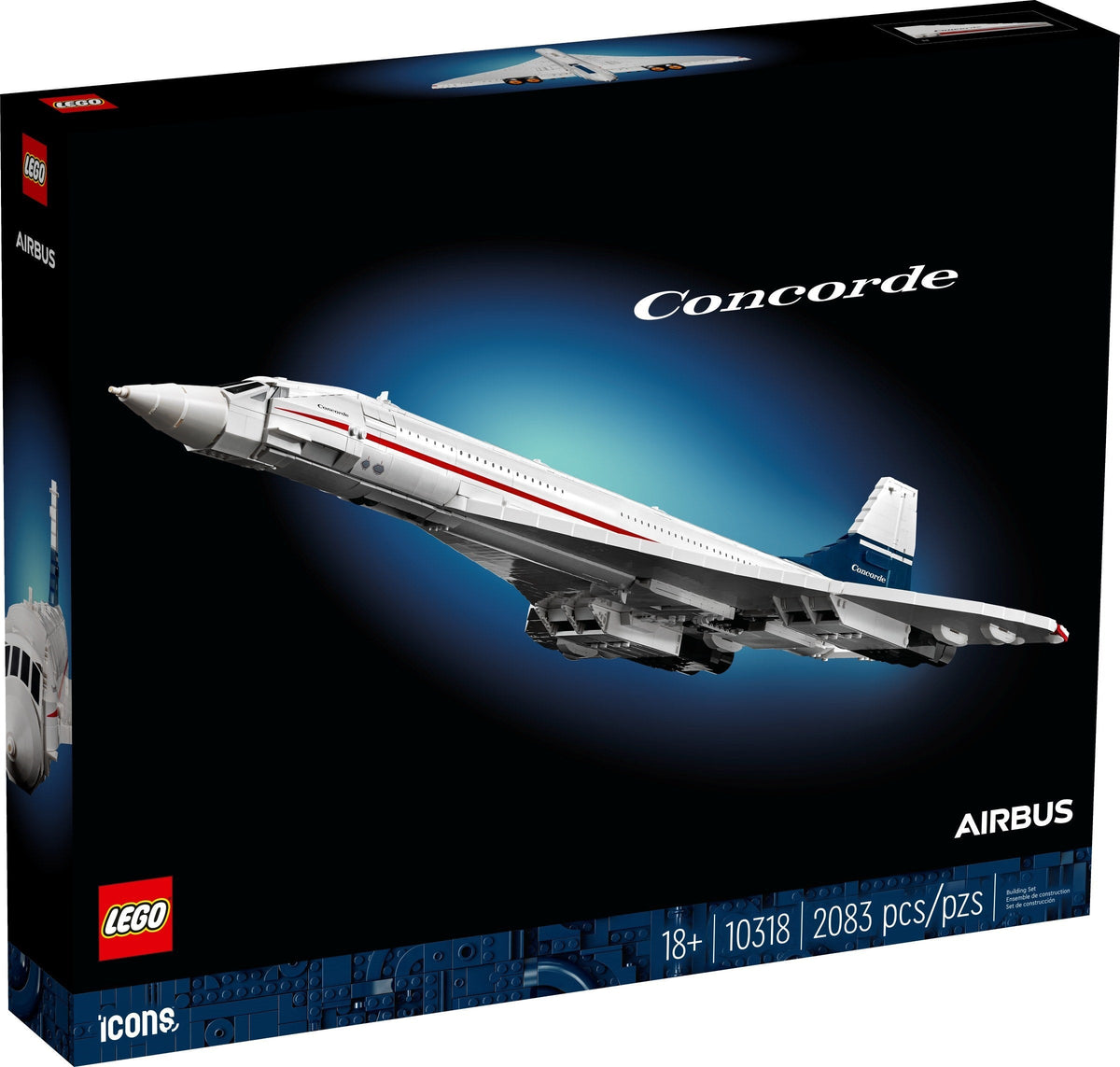 LEGO 10318 Concorde – Boîte abîmée | Grade A