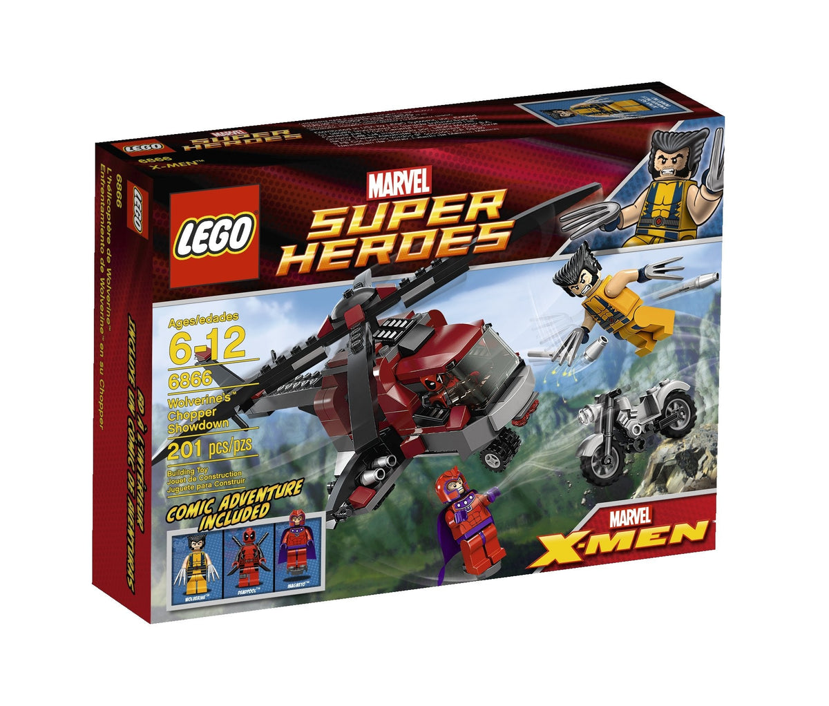 LEGO 6866 Wolverine's Chopper Showdown – Used | Grade A