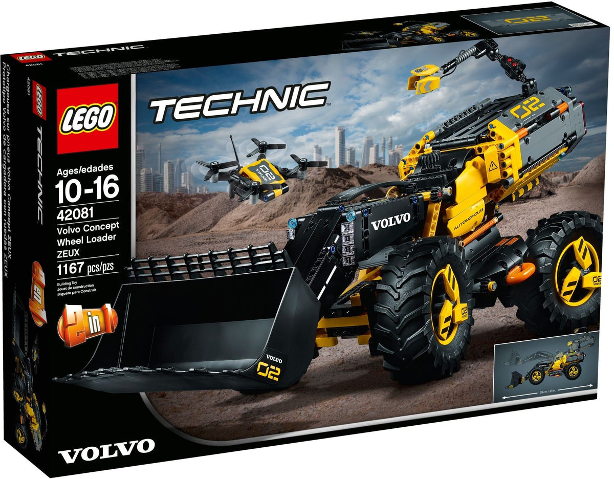 LEGO 42081 Volvo Concept Wheel Loader ZEUX – Like New | Grade A