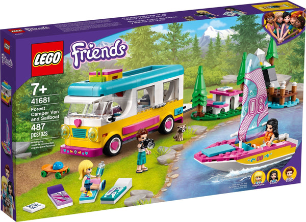 LEGO 41681 Forest Camper Van and Sailboat – Like New | Grade A