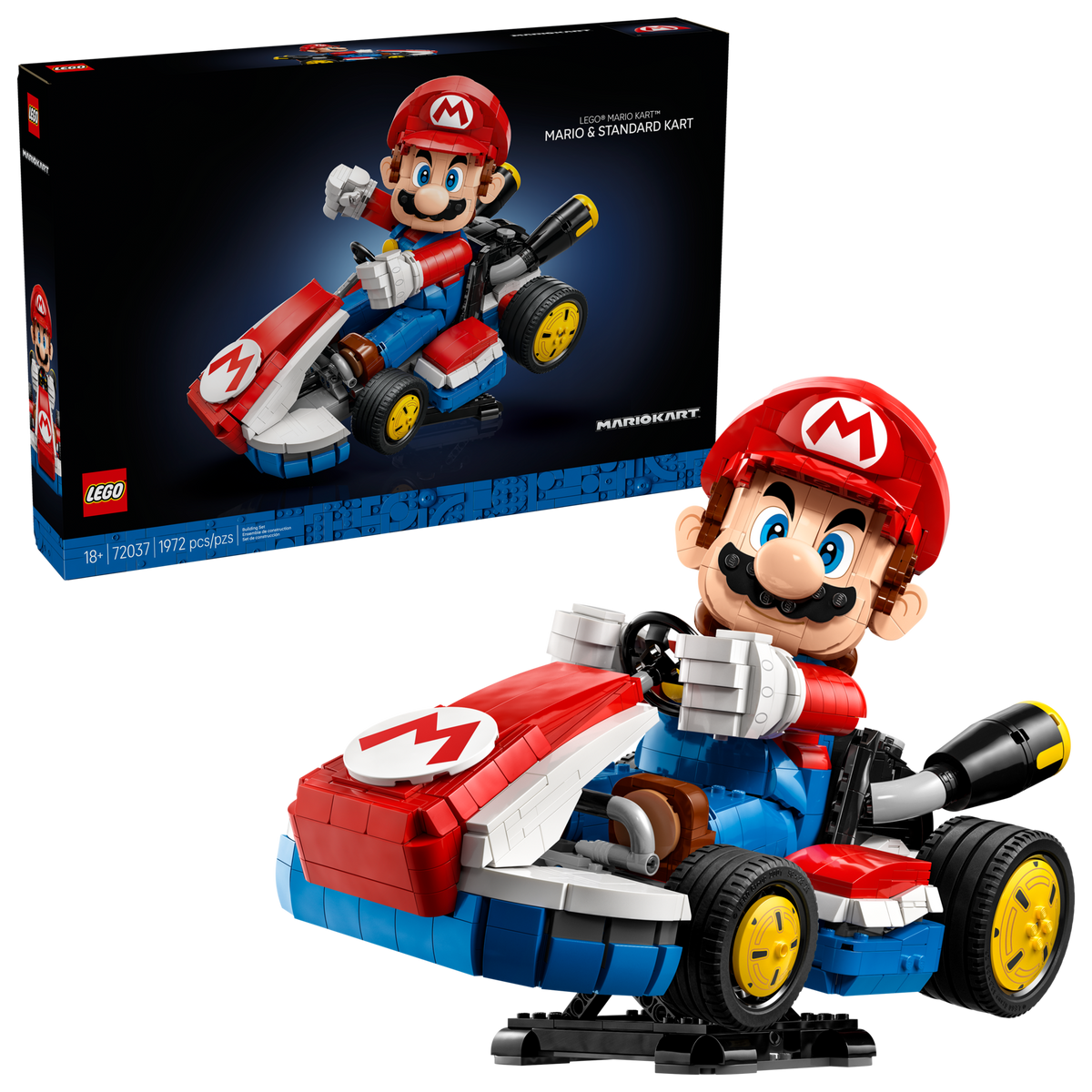LEGO 72037 Mario Kart – Mario & Standard Kart – Used | Grade A