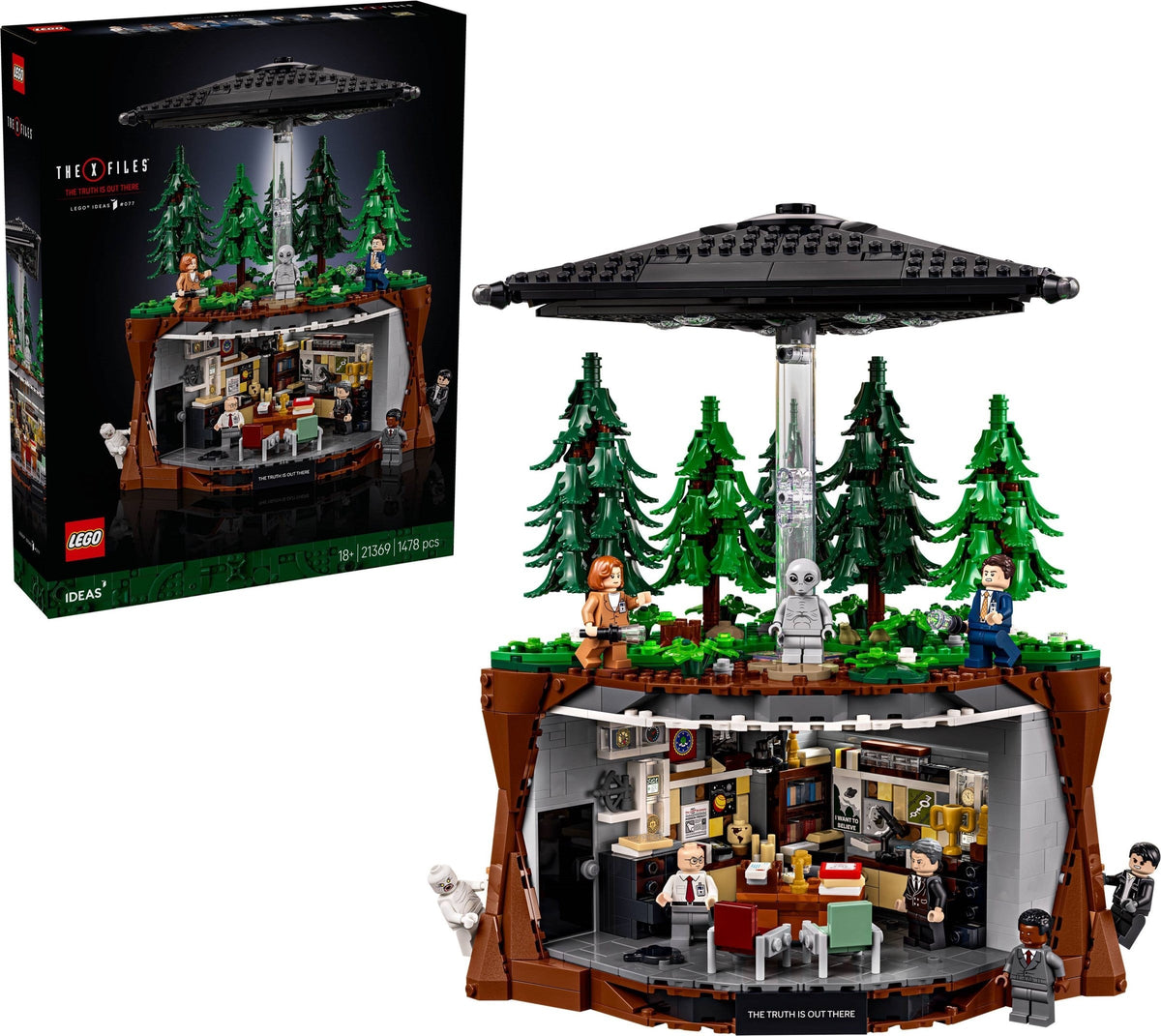 LEGO 21369-BUNDLE X-Files avec le labo de Scully (cadeau) – Comme neuf | Grade A