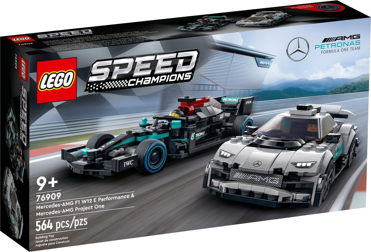 LEGO 76909 Mercedes-AMG F1 W12 E Performance & Mercedes-AMG Project One – Like New | Grade A