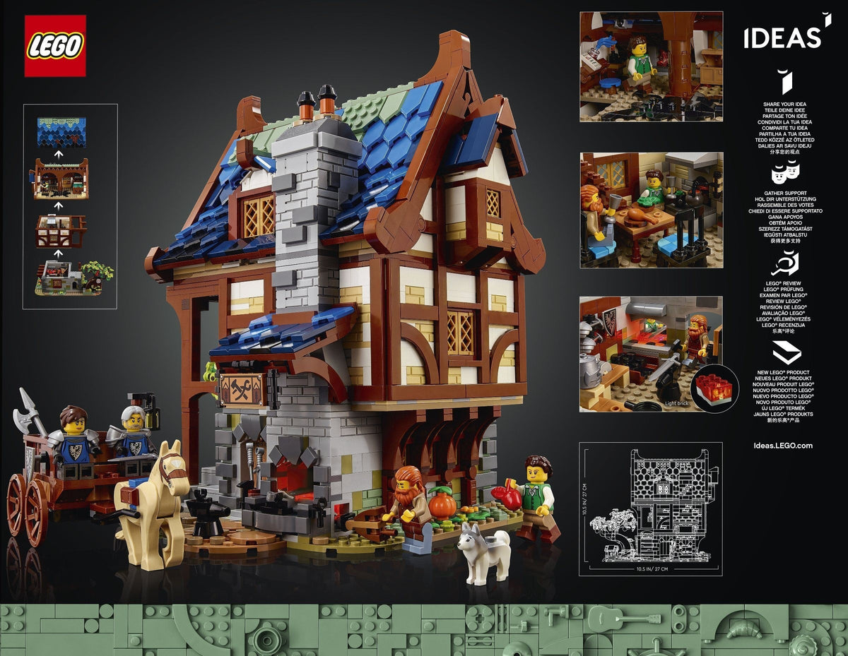 LEGO 21325 Medieval Blacksmith – Imperfect Box | Grade A
