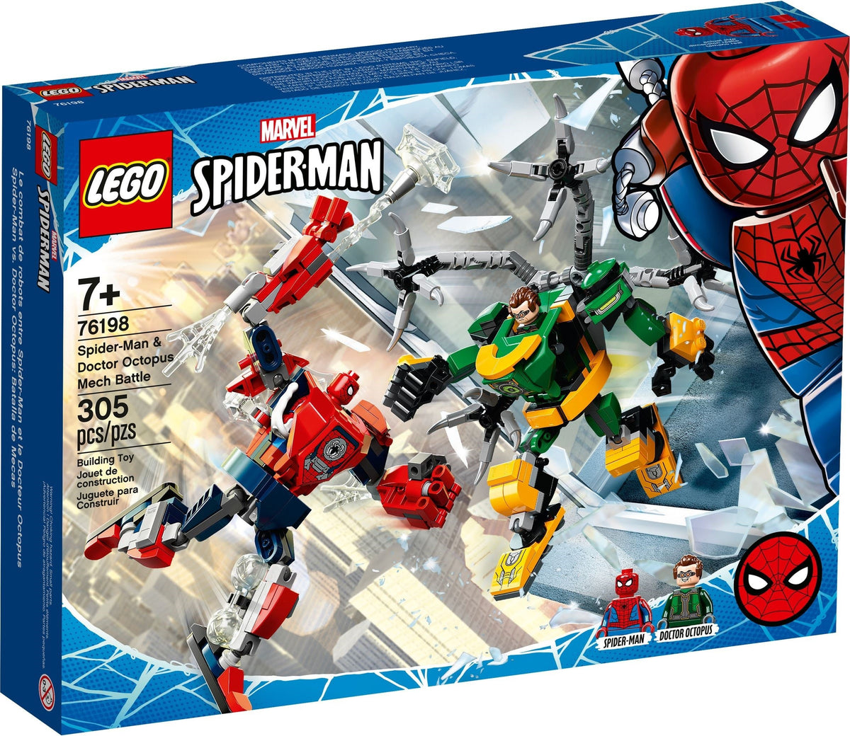 LEGO 76198 Spider-Man & Doctor Octopus Mech Battle – Imperfect Box | Grade A