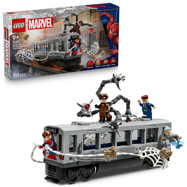 LEGO 76321 Spider-Man vs. Doc Ock Subway Train Scene – Like New | Grade A