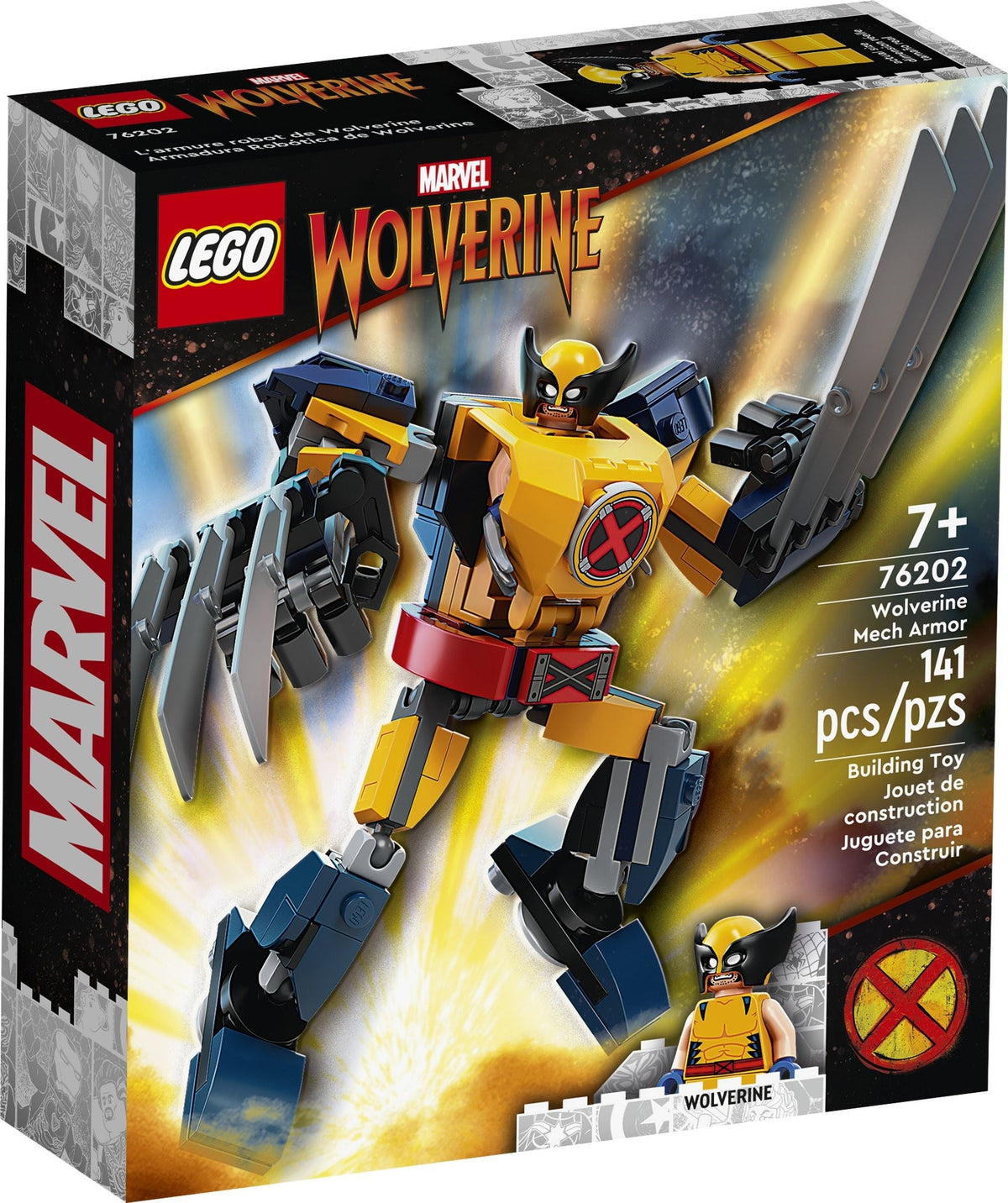 LEGO 76202 L'armure robot de Wolverine – Boîte abîmée | Grade A