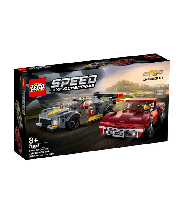 LEGO 76903 Chevrolet Corvette C8.R Race Car and 1969 Chevrolet Corvette – Like New | Grade A