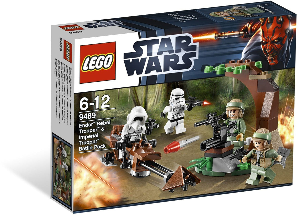 LEGO 9489 Endor Rebel Trooper & Imperial Trooper Battle Pack – Like New | Grade A