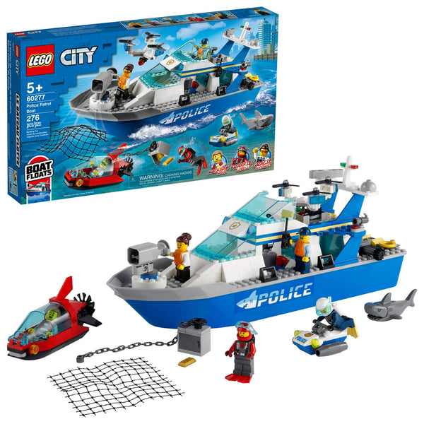 LEGO 60277 Police Patrol Boat – Like New | Grade A