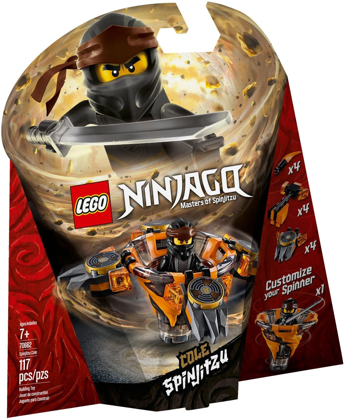 LEGO 70662 Spinjitzu Cole – Like New | Grade A
