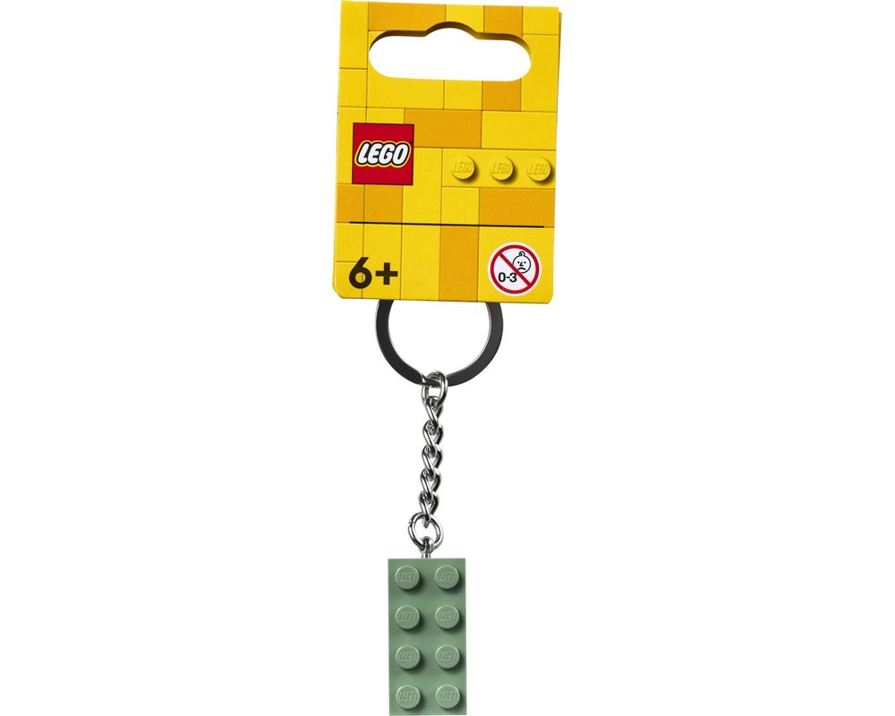 LEGO 854159 2x4 Sand Green Key Chain – Like New | Grade A