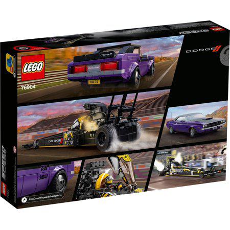LEGO 76904 Le dragster Mopar Dodge//SRT Top Fuel et la Dodge Challenger T/A 1970 – Occasion | Grade A