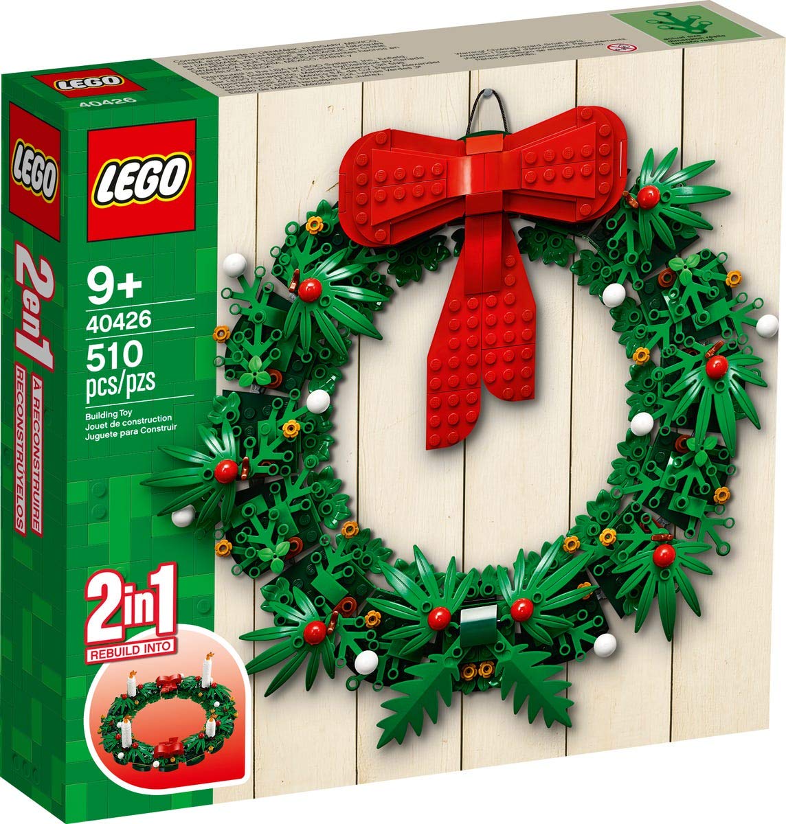 LEGO 40426 Christmas Wreath 2-in-1 – Like New | Grade A