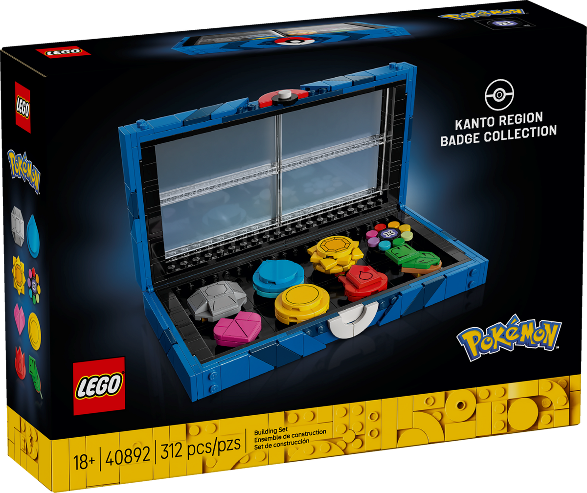 LEGO 40892 Collection de badges de la région de Kanto – Comme neuf | Grade A