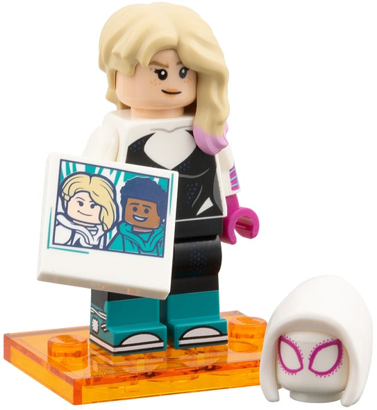 LEGO 71050-4 Minifigurine Gwen Stacy / Spider-Gwen - Spider-Man : Across the Spider-Verse – Comme neuf | Grade A