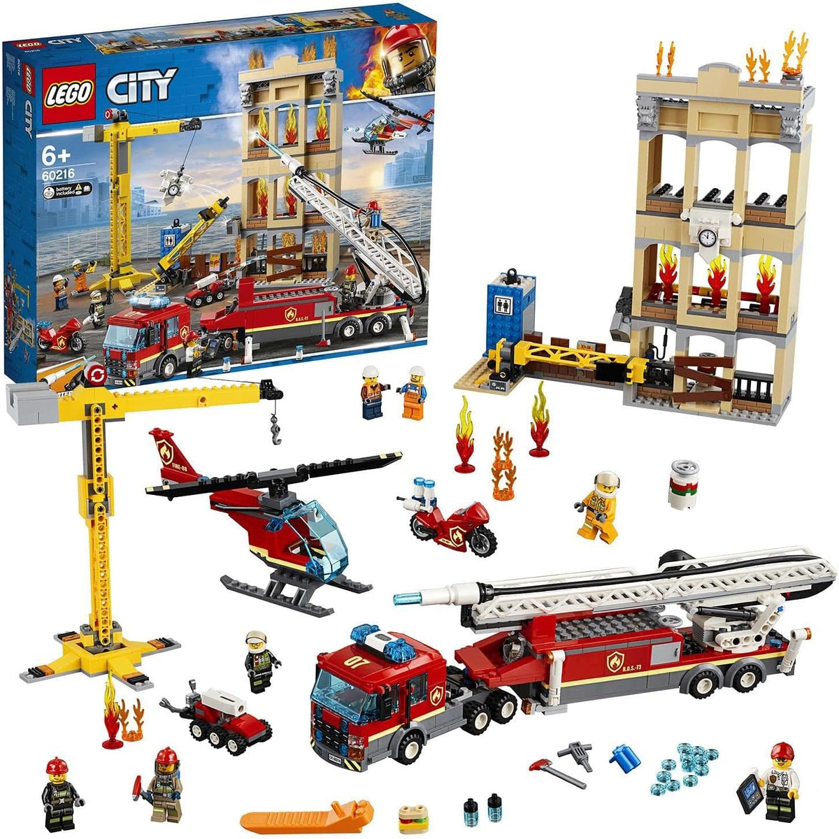 LEGO 60216 Downtown Fire Brigade – Like New | Grade A
