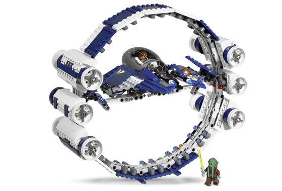LEGO 7661 Jedi Starfighter with Hyperdrive Booster Ring – Used | Grade A