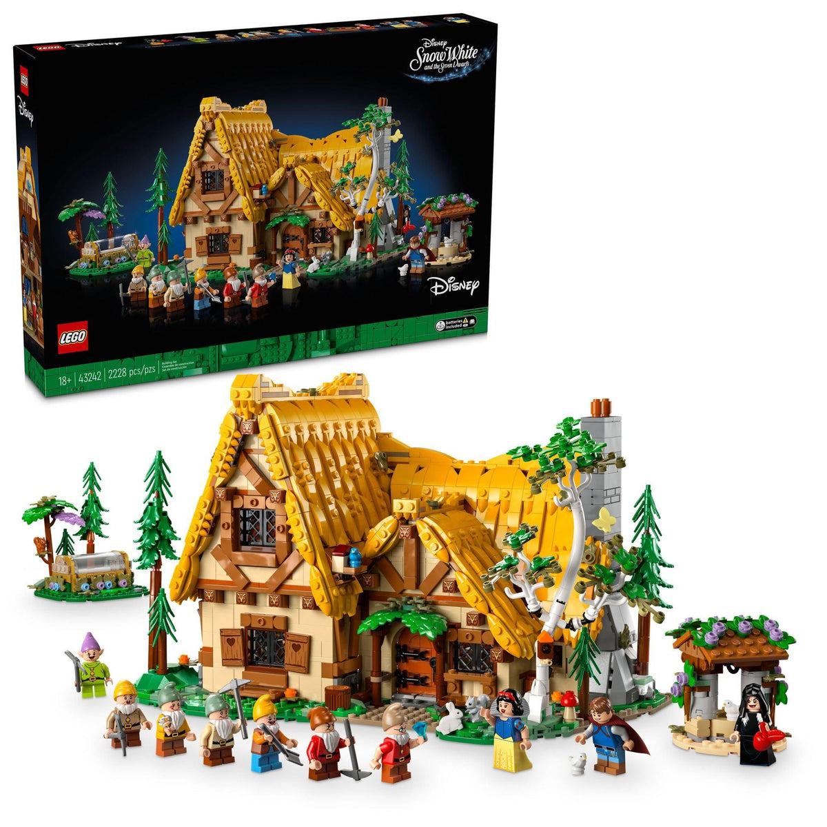 LEGO 43242 La chaumière de Blanche-Neige et les sept nains – Comme neuf | Grade A