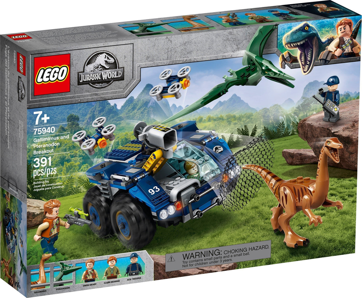 LEGO 75940 Gallimimus and Pteranodon Breakout – Like New | Grade A