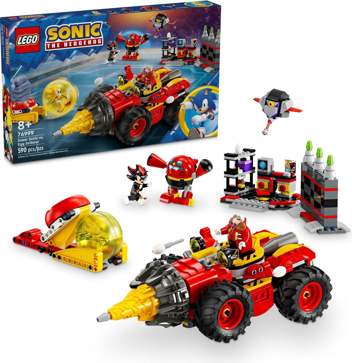 LEGO 76999 Super Sonic vs. Egg Drillster – Like New | Grade A