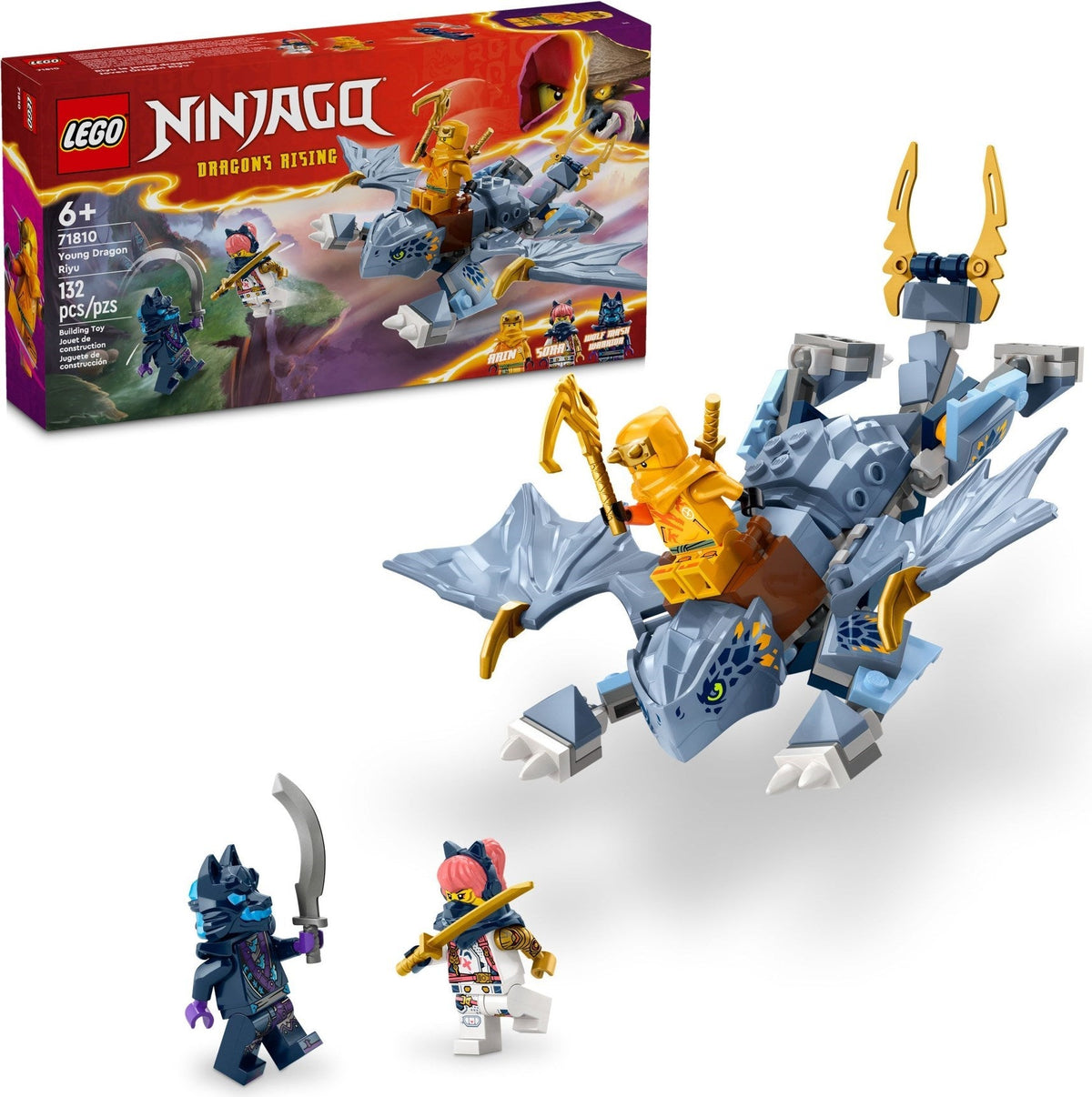 LEGO 71810 Le jeune dragon Riyu – Comme neuf | Grade A