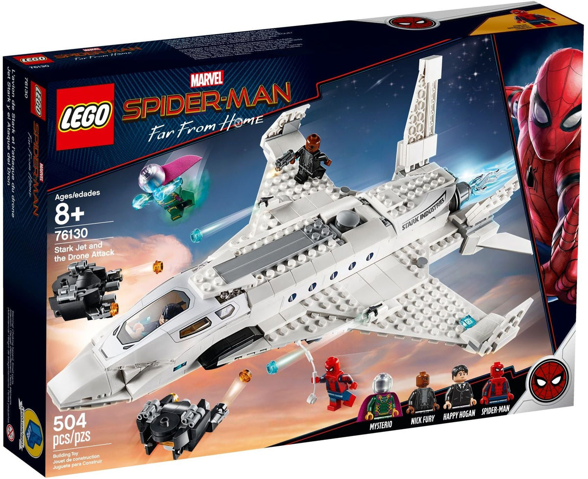 LEGO 76130 Le jet de Stark et l'attaque de drones – Boîte abîmée | Grade A
