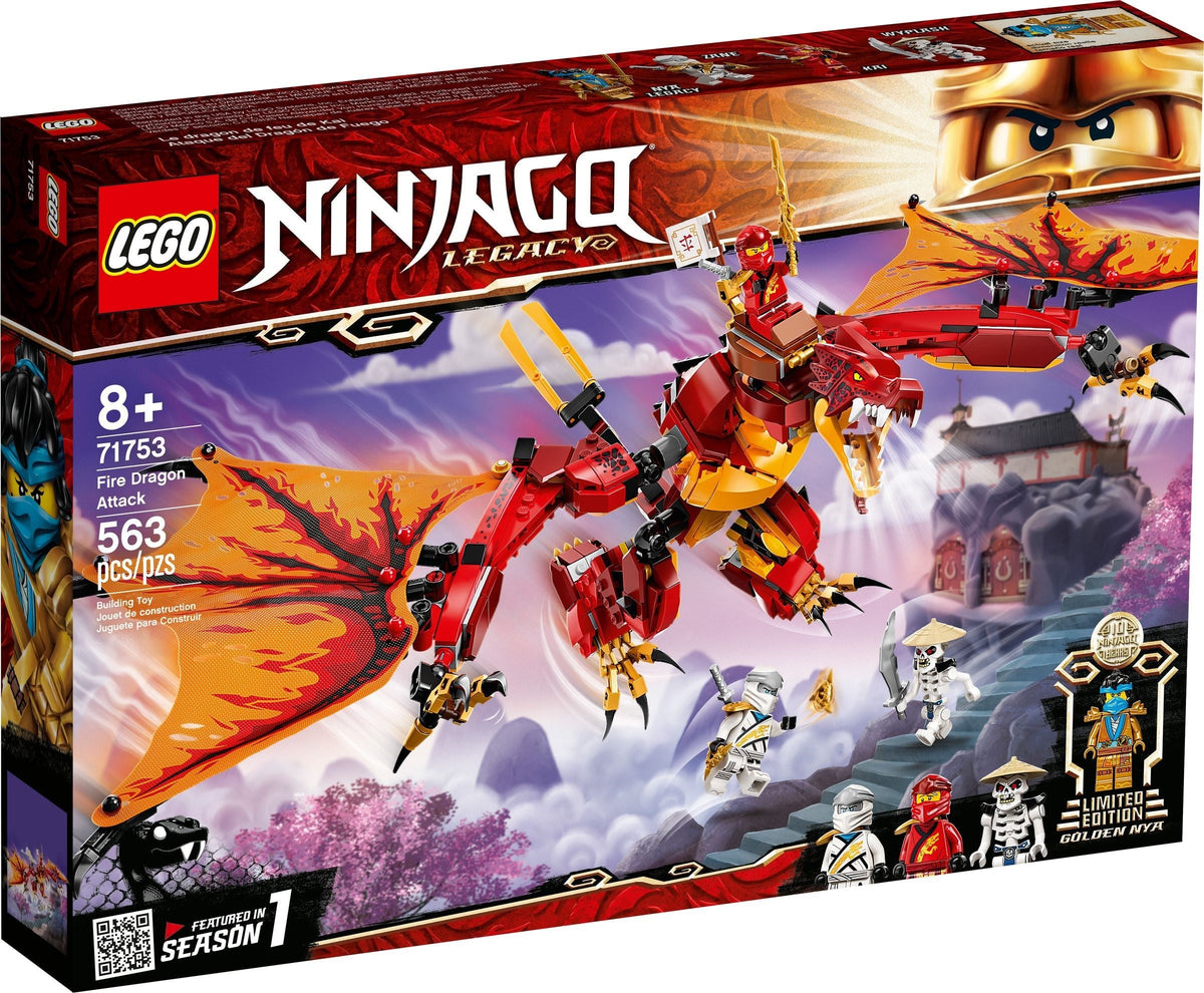 LEGO 71753 Fire Dragon Attack – Imperfect Box | Grade A