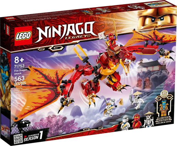 LEGO 71753 Fire Dragon Attack – Imperfect Box | Grade A