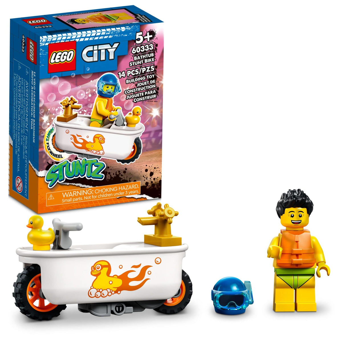 LEGO 60333 Bathtub Stunt Bike – Imperfect Box | Grade A