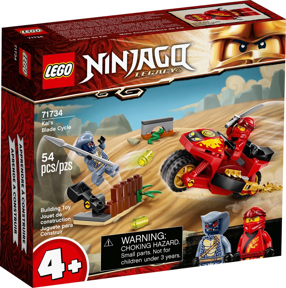 LEGO 71734 Kai's Blade Cycle – Like New | Grade A