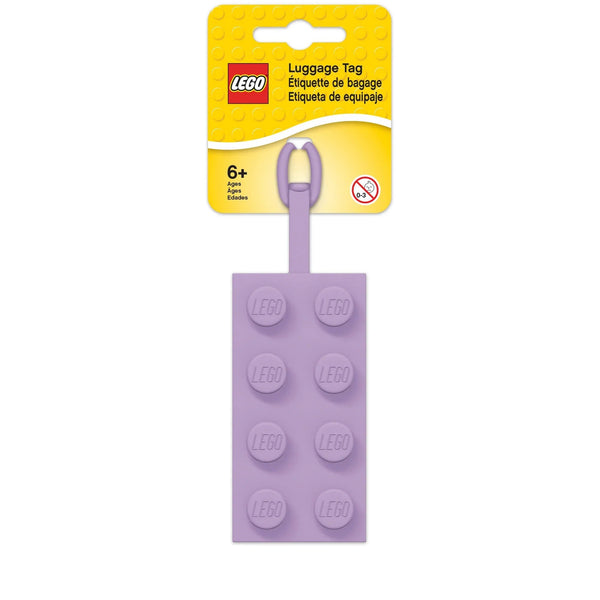 52035 LEGO Iconic 2x4 Silicone Bag Tag Lavender – Like New | Grade A