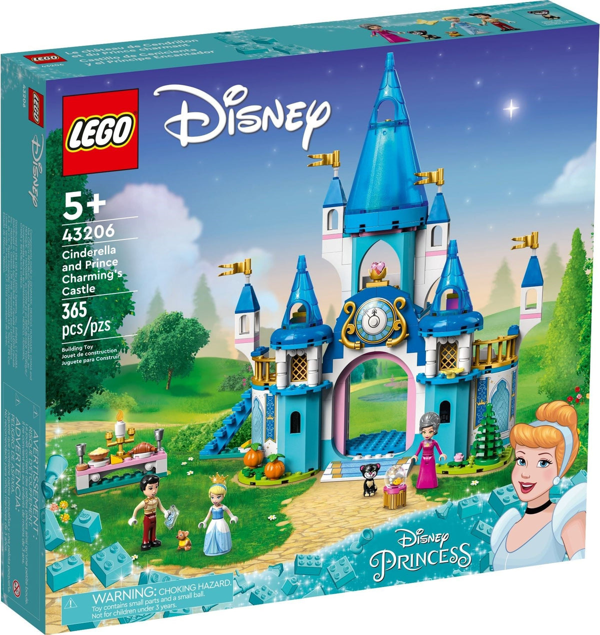 LEGO 43206 Cinderella and Prince Charming's Castle – Like New | Grade A
