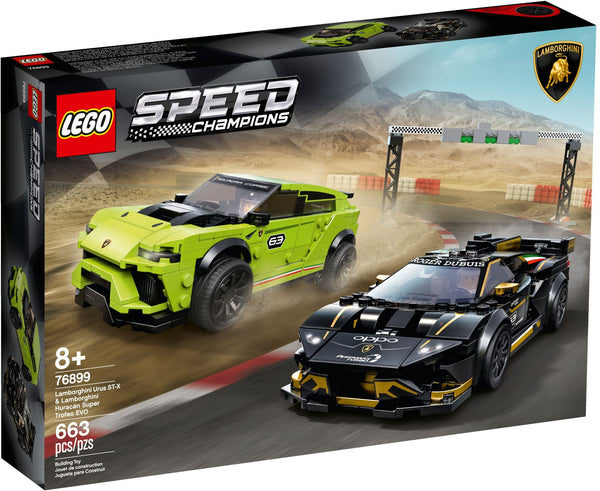 LEGO 76899 Lamborghini Urus ST-X & Lamborghini Huracán Super Trofeo EVO – Like New | Grade A